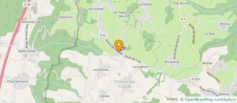 localisation de l'entreprise MADAME CORALIE PETIT ROULET  CHAINAZ-LES-FRASSES