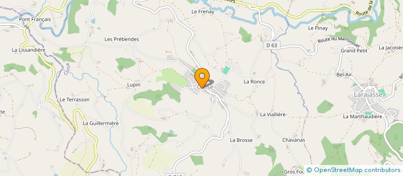 localisation de l'entreprise MADAME CORALIE PEYRON  COISE