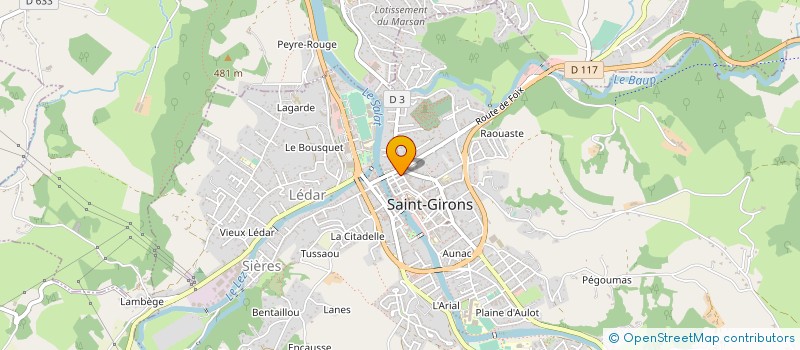 localisation de l'entreprise MADAME CORALIE PEYRONNE D IGNACE à SAINT-GIRONS