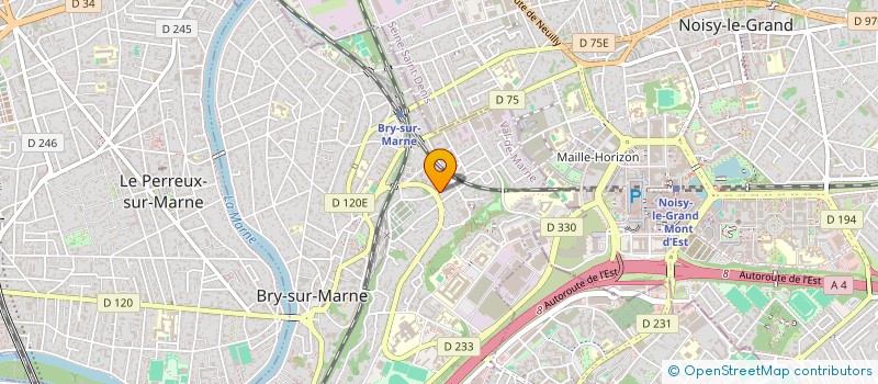 localisation de l'entreprise MADAME CORALIE PIERRON à BRY-SUR-MARNE
