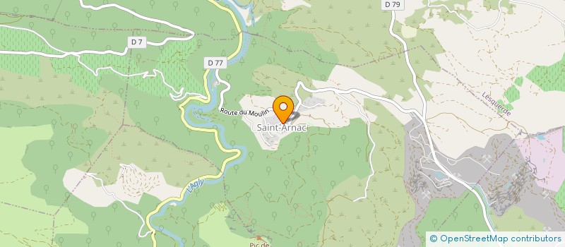 localisation de l'entreprise MADAME CORALIE PIERRON  SAINT-ARNAC