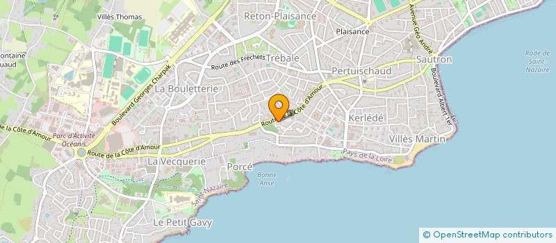 localisation de l'entreprise MADAME CORALIE POINT  SAINT-NAZAIRE