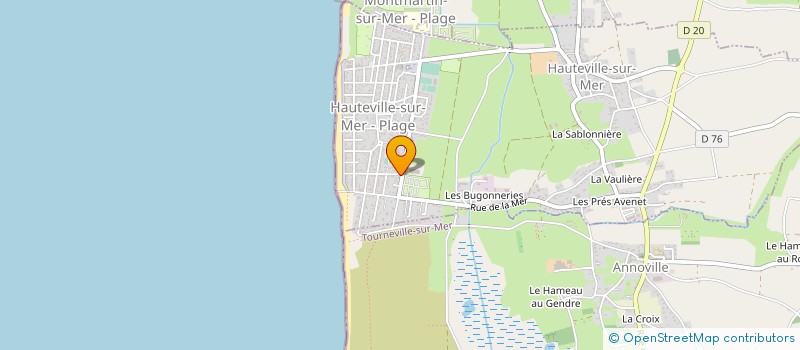 localisation de l'entreprise MADAME CORALIE POINTEAU  HAUTEVILLE-SUR-MER