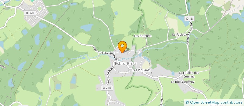 localisation de l'entreprise MADAME CORALIE POINTURIER  ESBOZ-BREST