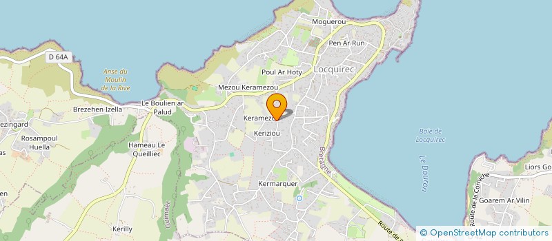 localisation de l'entreprise MADAME CORALIE PORS  LOCQUIREC