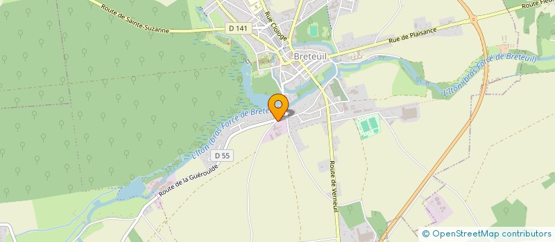 localisation de l'entreprise MADAME CORALIE PORTE-LEBIGUAIS  BRETEUIL