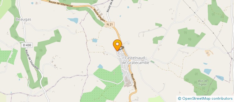 localisation de l'entreprise MADAME CORALIE POUJADE  CASTELNAUD-DE-GRATECAMBE