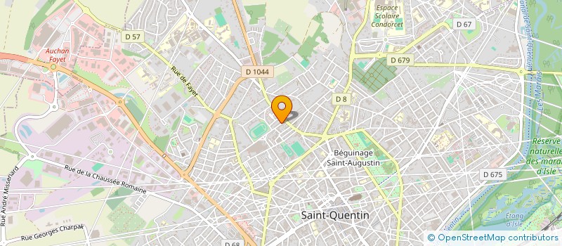 localisation de l'entreprise MADAME CORALIE POULET à SAINT-QUENTIN