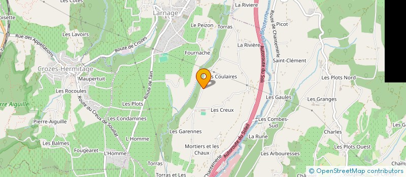 localisation de l'entreprise MADAME CORALIE POURRET  LARNAGE