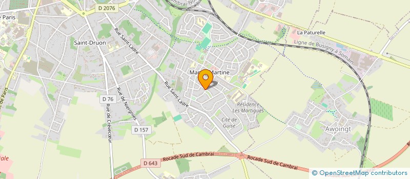 localisation de l'entreprise MADAME CORALIE PREUX  CAMBRAI