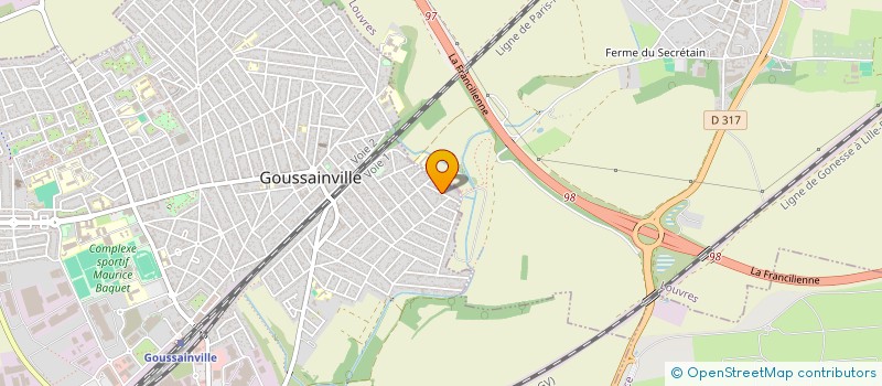 localisation de l'entreprise MADAME CORALIE QUAGHEBEUR  GOUSSAINVILLE