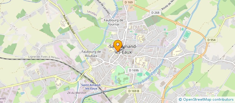 localisation de l'entreprise MADAME CORALIE QUEVAL à SAINT-AMAND-LES-EAUX