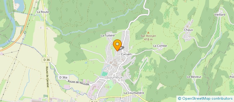 localisation de l'entreprise MADAME CORALIE RACHEL  JUJURIEUX