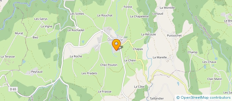 localisation de l'entreprise MADAME CORALIE RAJAT  DOMAIZE