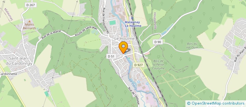 localisation de l'entreprise MADAME CORALIE RENAULT  LE HOULME