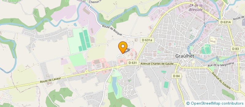 localisation de l'entreprise MADAME CORALIE RENDEIRO MAGALHAES  GRAULHET