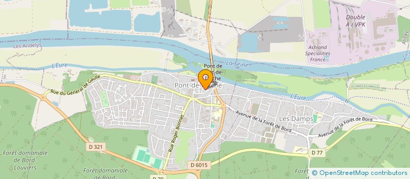 localisation de l'entreprise MADAME CORALIE REVEL  PONT DE L'ARCHE