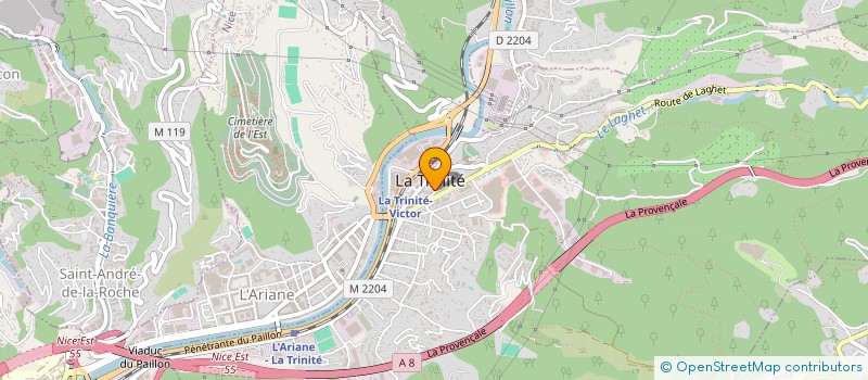 localisation de l'entreprise MADAME CORALIE ROBINI à LA TRINITE