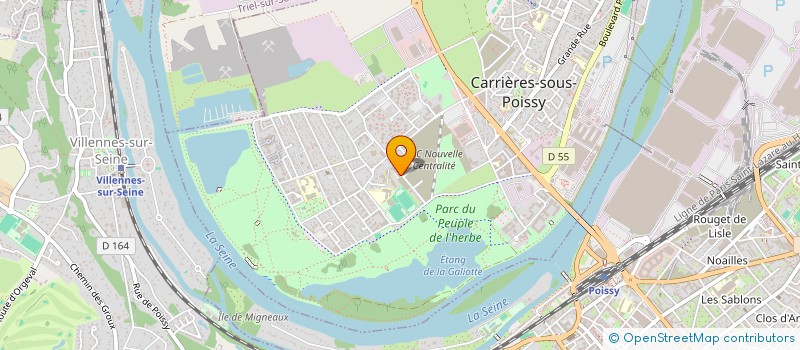 localisation de l'entreprise MADAME CORALIE ROCHE à CARRIERES-SOUS-POISSY