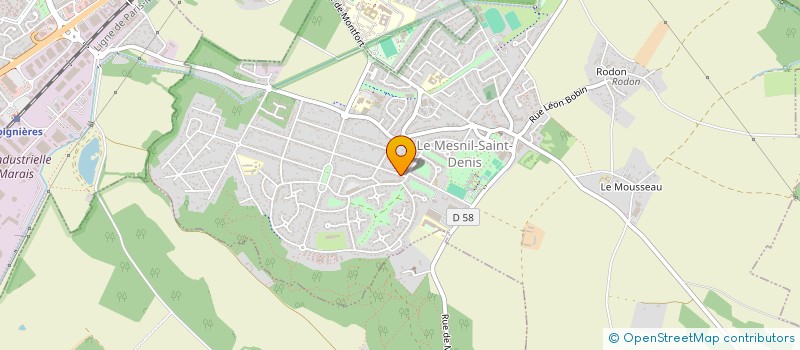 localisation de l'entreprise MADAME CORALIE ROLAND  LE MESNIL-SAINT-DENIS