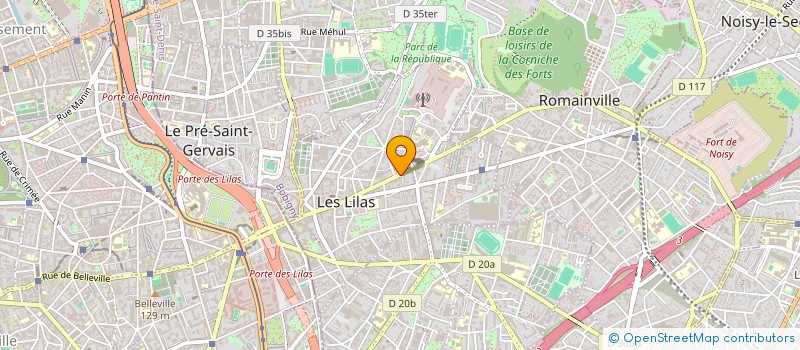 localisation de l'entreprise MADAME CORALIE ROLIN à LES LILAS