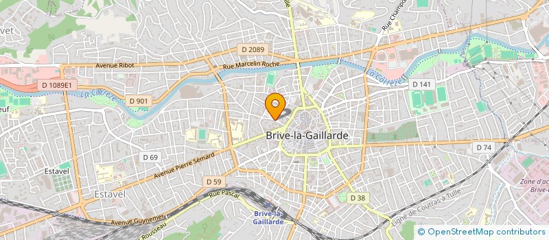 localisation de l'entreprise MADAME CORALIE ROSAS  BRIVE-LA-GAILLARDE