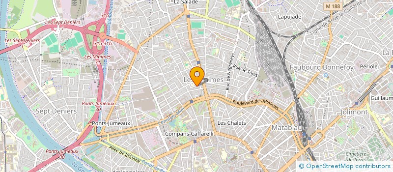 localisation de l'entreprise MADAME CORALIE ROUALDES  TOULOUSE