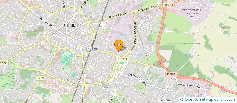 localisation de l'entreprise MADAME CORALIE ROUSSEAU  CHALLANS