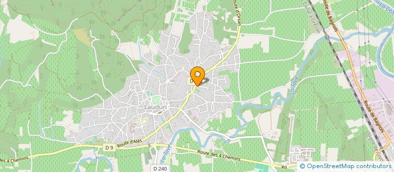 localisation de l'entreprise MADAME CORALIE RUBIN  LAUDUN-L'ARDOISE