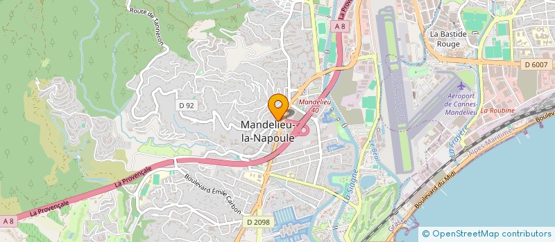 localisation de l'entreprise MADAME CORALIE SABY à MANDELIEU-LA-NAPOULE