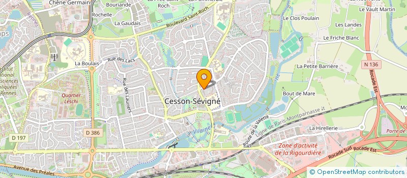 localisation de l'entreprise MADAME CORALIE SAFFRAY  CESSON-SEVIGNE