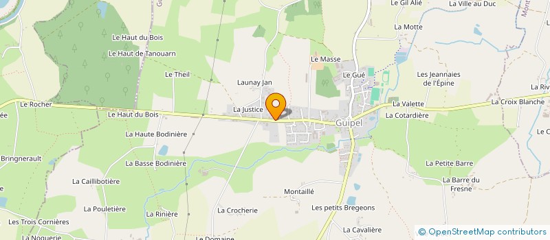 localisation de l'entreprise MADAME CORALIE SANNIER à GUIPEL