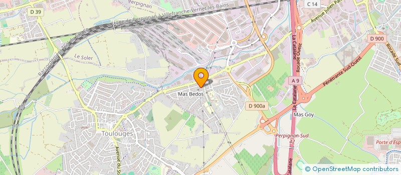 localisation de l'entreprise MADAME CORALIE SCHAAL  PERPIGNAN