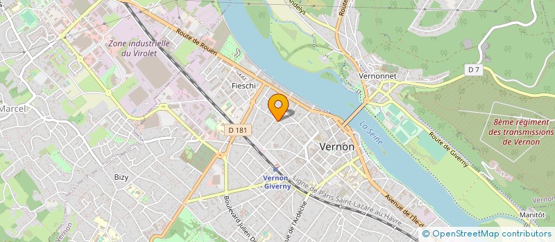 localisation de l'entreprise MADAME CORALIE SCHILL  VERNON