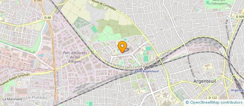 localisation de l'entreprise MADAME CORALIE SERINE  ARGENTEUIL