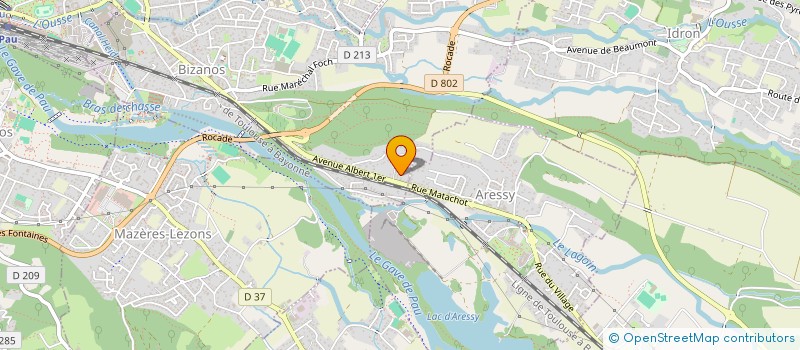 localisation de l'entreprise MADAME CORALIE SERRUS  BIZANOS