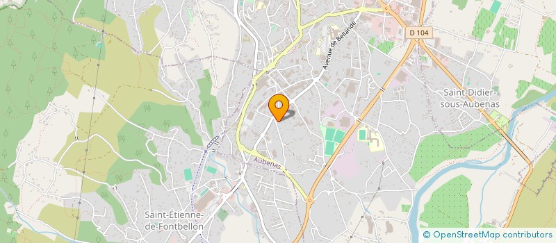 localisation de l'entreprise MADAME CORALIE SERVAIS  AUBENAS