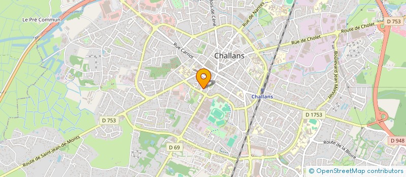 localisation de l'entreprise MADAME CORALIE SORIN à CHALLANS