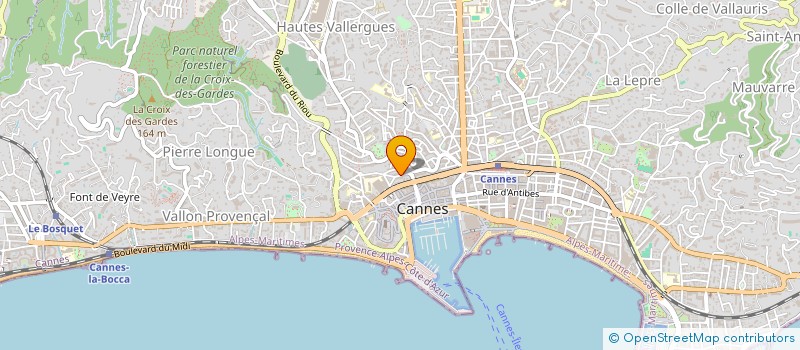 localisation de l'entreprise MADAME CORALIE SPERIANO à CANNES
