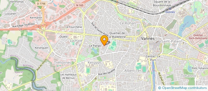 localisation de l'entreprise MADAME CORALIE SPRIET à VANNES