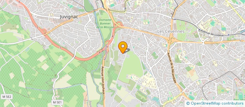 localisation de l'entreprise MADAME CORALIE SUAREZ à MONTPELLIER