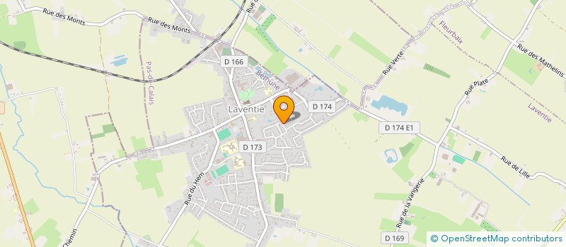 localisation de l'entreprise MADAME CORALIE TAILLIAR  LAVENTIE