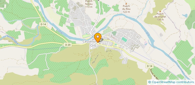 localisation de l'entreprise MADAME CORALIE TARRAGA à CESSENON-SUR-ORB