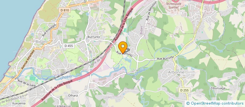 localisation de l'entreprise MADAME CORALIE TASCHOT  BIDART