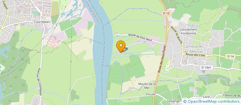 localisation de l'entreprise MADAME CORALIE TEISSEDRE  CAMBLANES-ET-MEYNAC