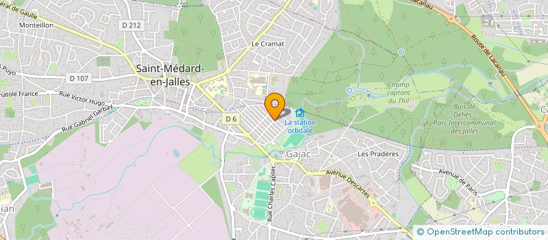 localisation de l'entreprise MADAME CORALIE TEIXEIRA  SAINT-MEDARD-EN-JALLES