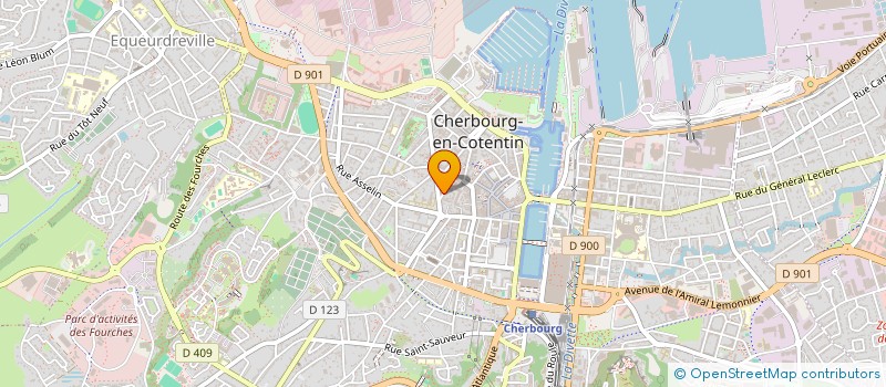 localisation de l'entreprise MADAME CORALIE TENNEGUIN  CHERBOURG-EN-COTENTIN