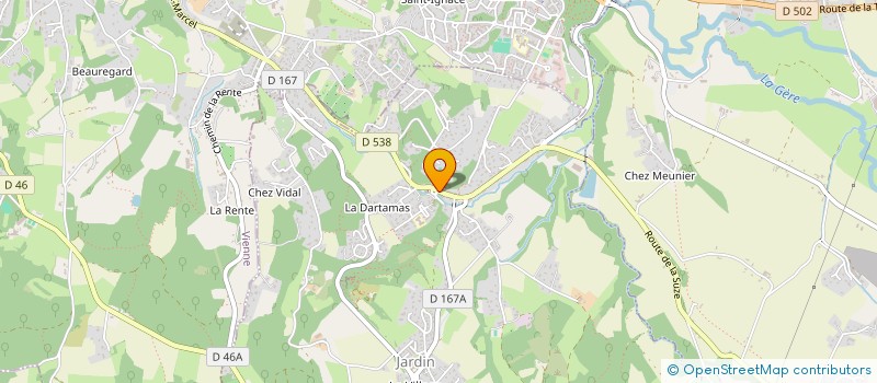 localisation de l'entreprise MADAME CORALIE THOMAS  JARDIN