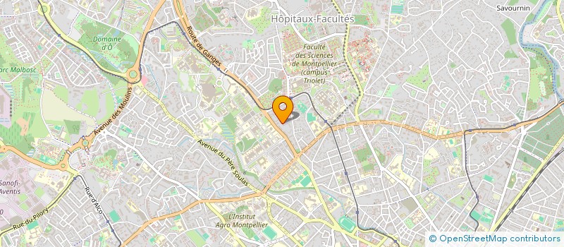 localisation de l'entreprise MADAME CORALIE THORAVAL  MONTPELLIER