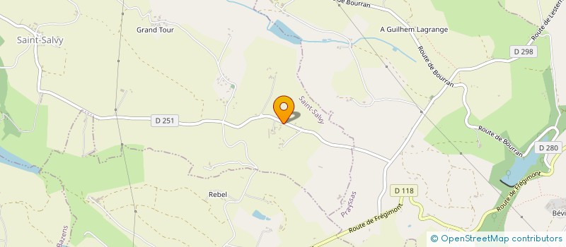 localisation de l'entreprise MADAME CORALIE TOMASELLA  SAINT-SALVY